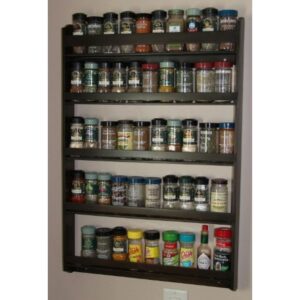 Elevate your culinary experience with Dave's 5 Tier Maple Wood Spice Rack, a beautifully crafted solution for spice organization. Measuring 20 inches wide, 29 inches tall, and just 3 inches deep, this elegant rack is designed to fit seamlessly into any kitchen space while maximizing storage efficiency.