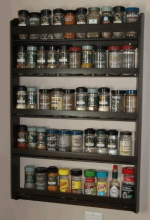 5 Tier Cherry Wood Spice Rack. 5 tier Cherry wood spice rack.