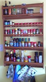 Large Custom Made Oak Spice Rack. Evans Classical Design